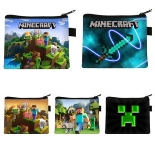 อะนิเมะ มายคราฟ ผ้าใบกระเป๋าเหรียญกระเป๋าเก็บกระเป๋าผ้าใบเด็…