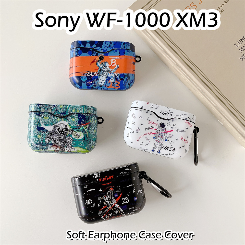 【Case Home 】 สําหรับเคส Sony WF-1000 XM3 ลายการ ์ ตูนสุดเท ่ เคสหูฟังซิลิโคนอ ่ อนนุ ่ ม TPU