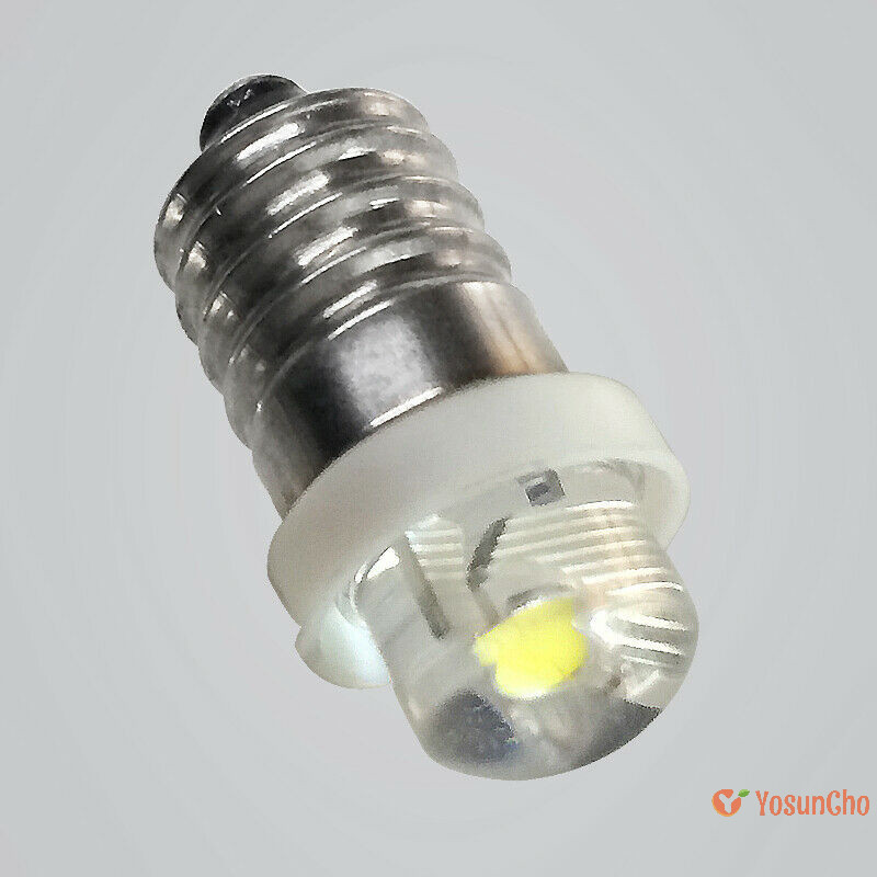 Yosuncho ] 3/4.5/6V 0.5W หลอดไฟไฟฉาย 6000K LED สีขาว E10 ซ ็ อกเก ็ ตเปลี ่ ยนหลอดไฟสําหรับไฟฉายใหม ่