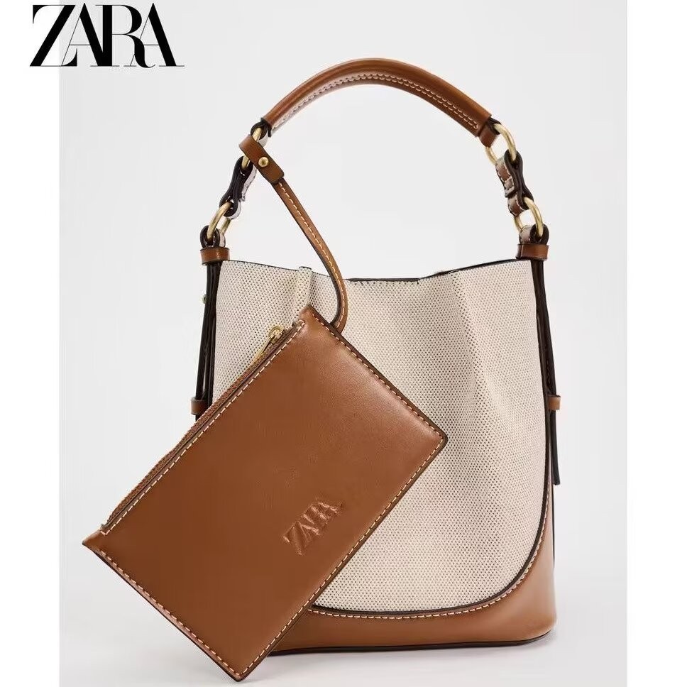 Zara กระเป ๋ าสะพายกีฬาหนังCrossbodyกระเป ๋ าผู ้ หญิงหรูหราUTILITY Retiroช ้ อปปิ ้ งกระเป ๋ าถือสลิงToteกระเป ๋ า