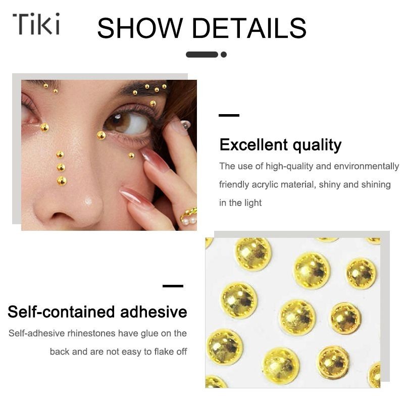 อะคริลิคประกายเพชรสติกเกอร ตาเด กสติกเกอร ภาพใบหน าเล บตกแต - รูปที่ 5