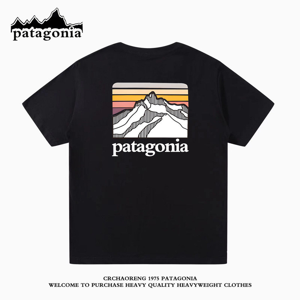 Patagonia ฤดูร ้ อนแขนสั ้ น 2024 สไตล ์ ใหม ่ หลวมเสื ้ อยืดระบายอากาศผู ้ ชาย