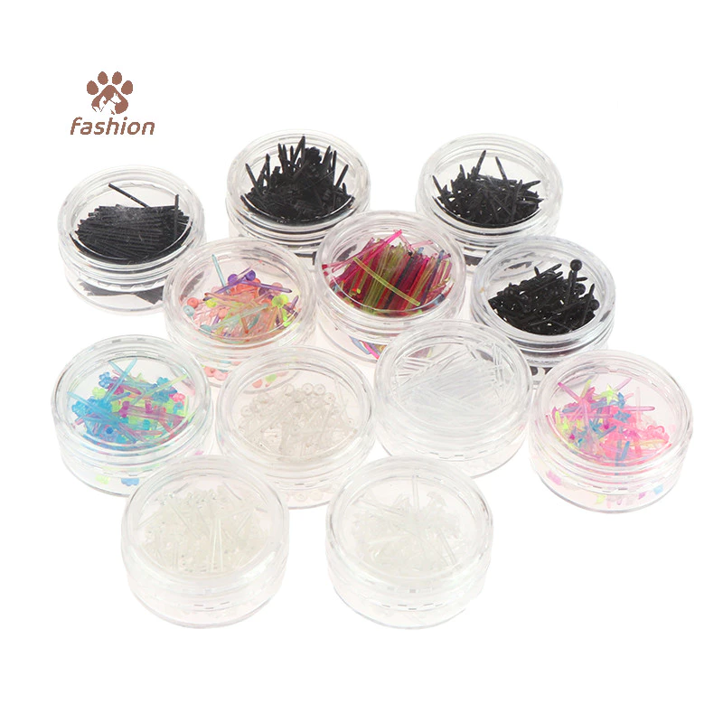 [แฟชั่น] 60 ชิ้น/200 ชิ้นที่มีสีสันต่างหูพลาสติกป้องกันภูมิแพ้ Anti-blocking Ear Sticks Kit {TH}