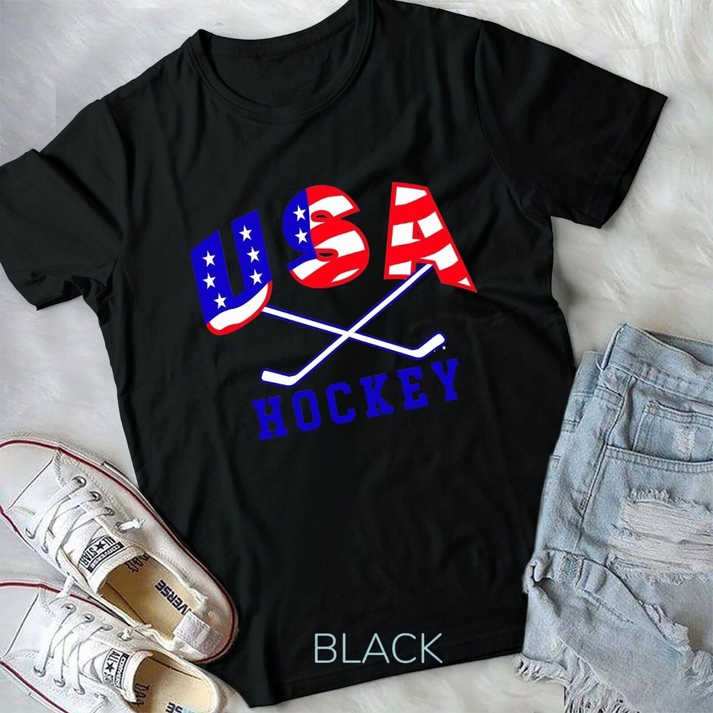 Usa Ice Hockey Men Mens Mens Mens T-Shirt เสื้อยืด Unisex