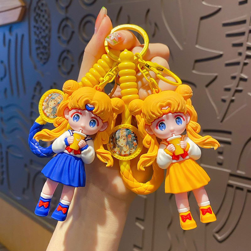 การ ์ ตูนน ่ ารัก jk Sailor Moon พวงกุญแจสร ้ างสรรค ์ ประณีตขนาดเล ็ กของขวัญเครื ่ องประดับ