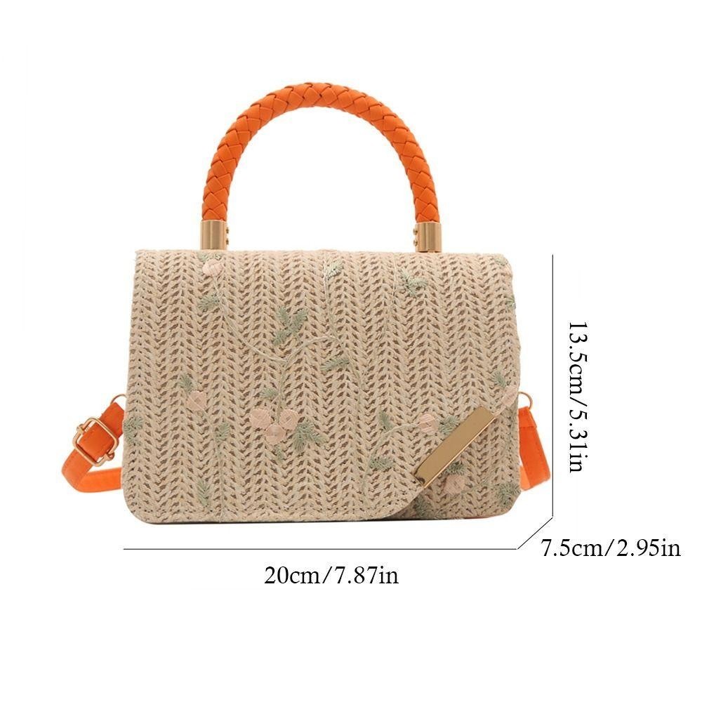 Olvido Straw Bag, Bohemian หวายหญ ้ าทอ Bag, แฟชั ่ น Handmade Braid กระเป ๋ าถือความจุขนาดใหญ ่ สําหรับผู ้ หญิงหญิง