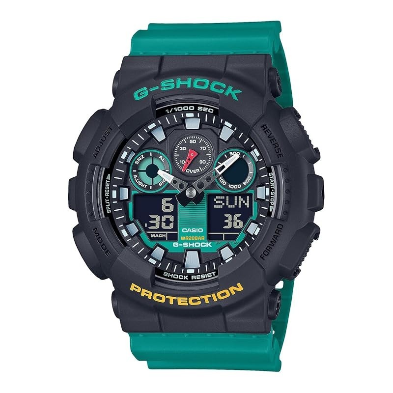 Casio G-Shock [Domestic Regular Product] web limited Mix Tape Series GA-100MT-1A3JF Men's Green Dire