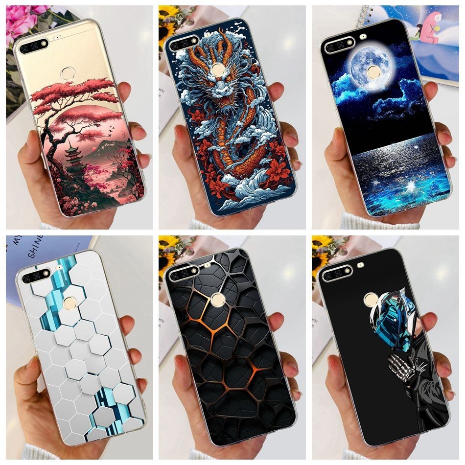 Huawei Nova 2 Lite LDN-L21 LDN-LX2 / Nova Lite PRA-LX1 PRA-LX2 Case 2024 แฟชั่นรูปแบบซิลิโคนนุ่ม TPU