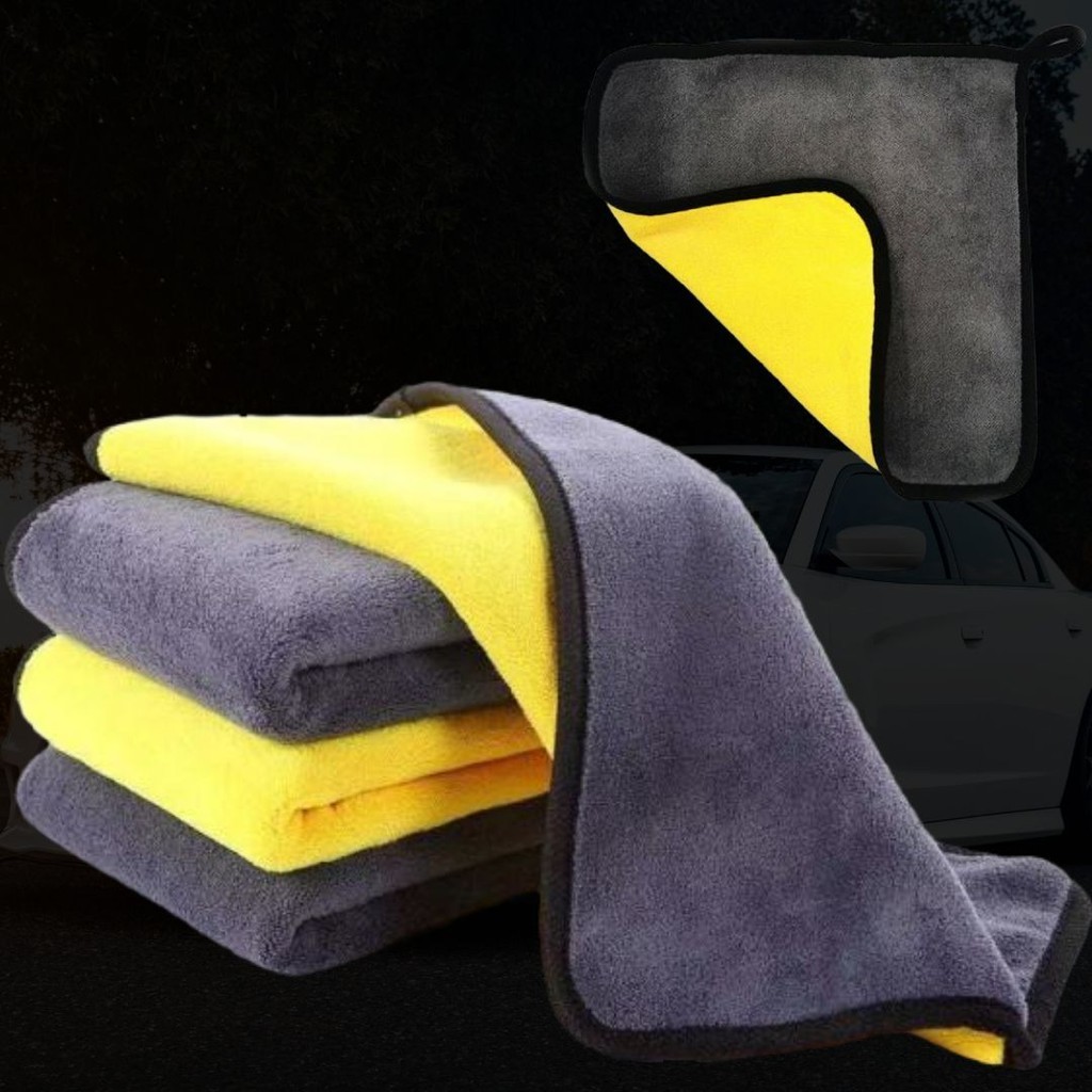 DDY.ผ้าไมโครไฟเบอร์ 3D เกรดพรีเมี่ยม หนานุ่ม ซับน้ำไว(คละสี) 30×30 ผ้าเช็ดรถ