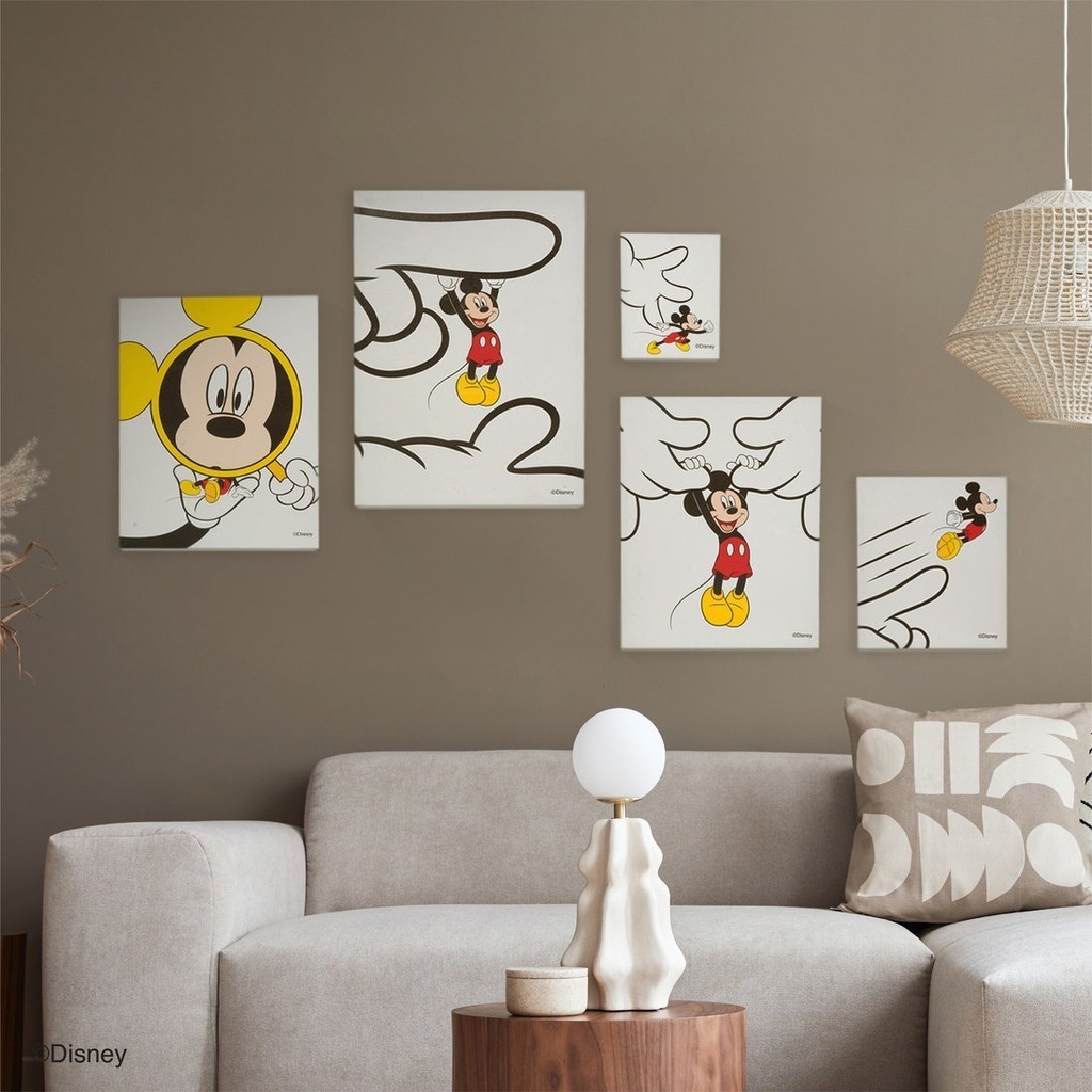 Koncept Furniture ภาพแขวน DISNEY รุ่น MICKEY-COLLECT สีเหลือง  แบรนด์ KONCEPT FURNITURE