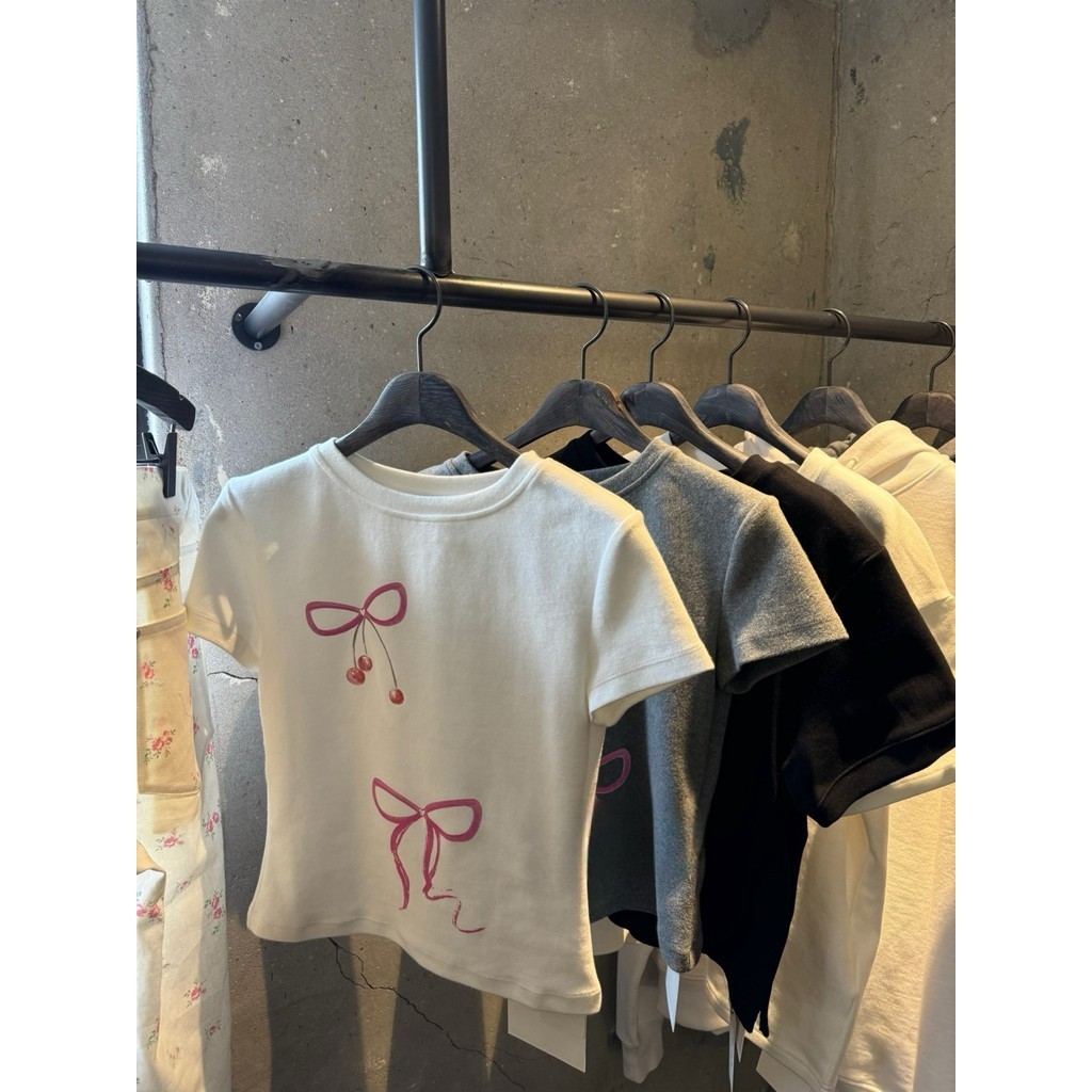 (จัดส่งตลอด 24 ชั่วโมง）OOOK Official เสื้อครอปอกใหญ่ 36 ทรงbaby tee ผ้าแบบนุ่มพิเศษ