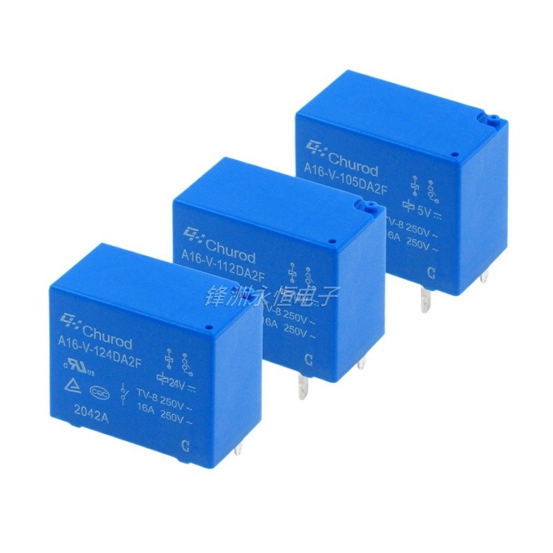 1PCS Zhonghui สีแดง A16-V-105DA2F A16-V-112DA2F A16-V-124DA2F รีเลย์ 4-PIN