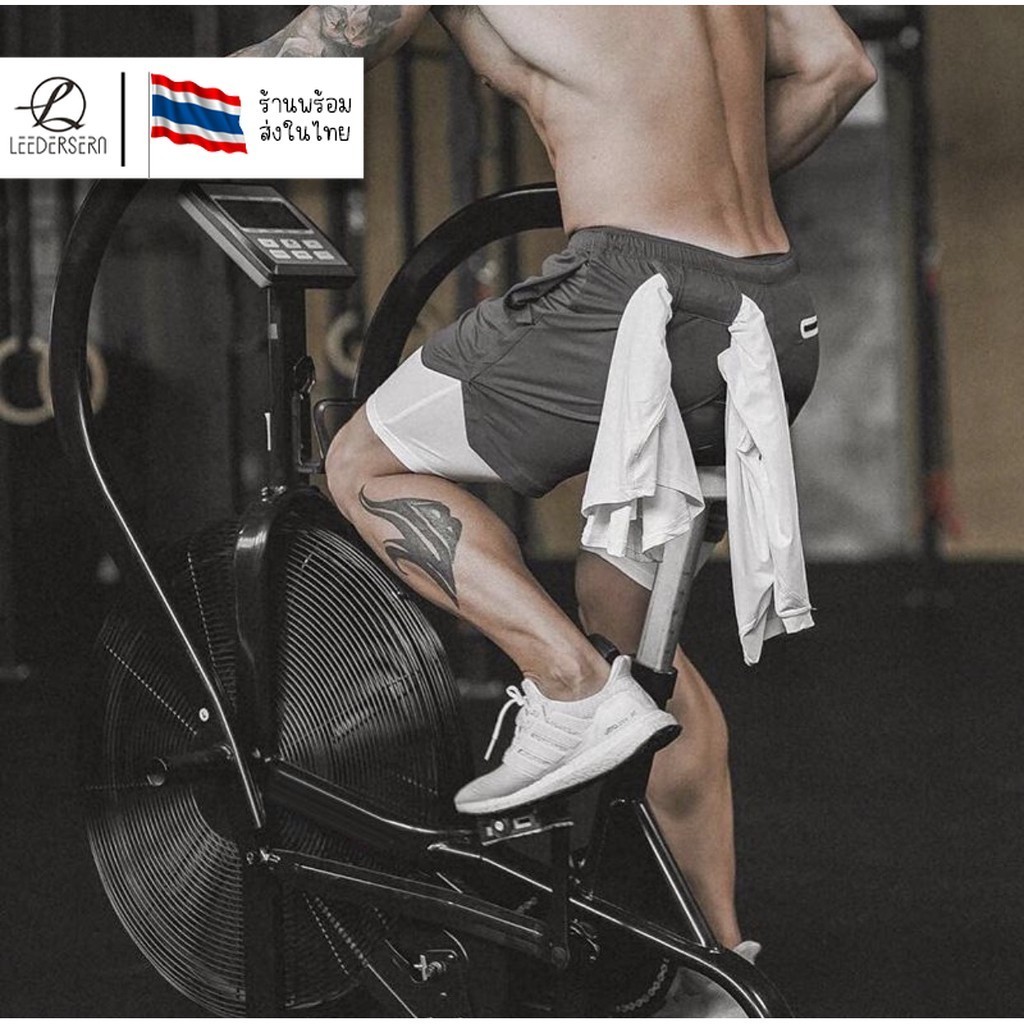 Lee Bicycle กางเกง/เสี้อ ออกกำลังกาย แบบสองชั้นสําหรับผู้ชาย (GL01-02)
