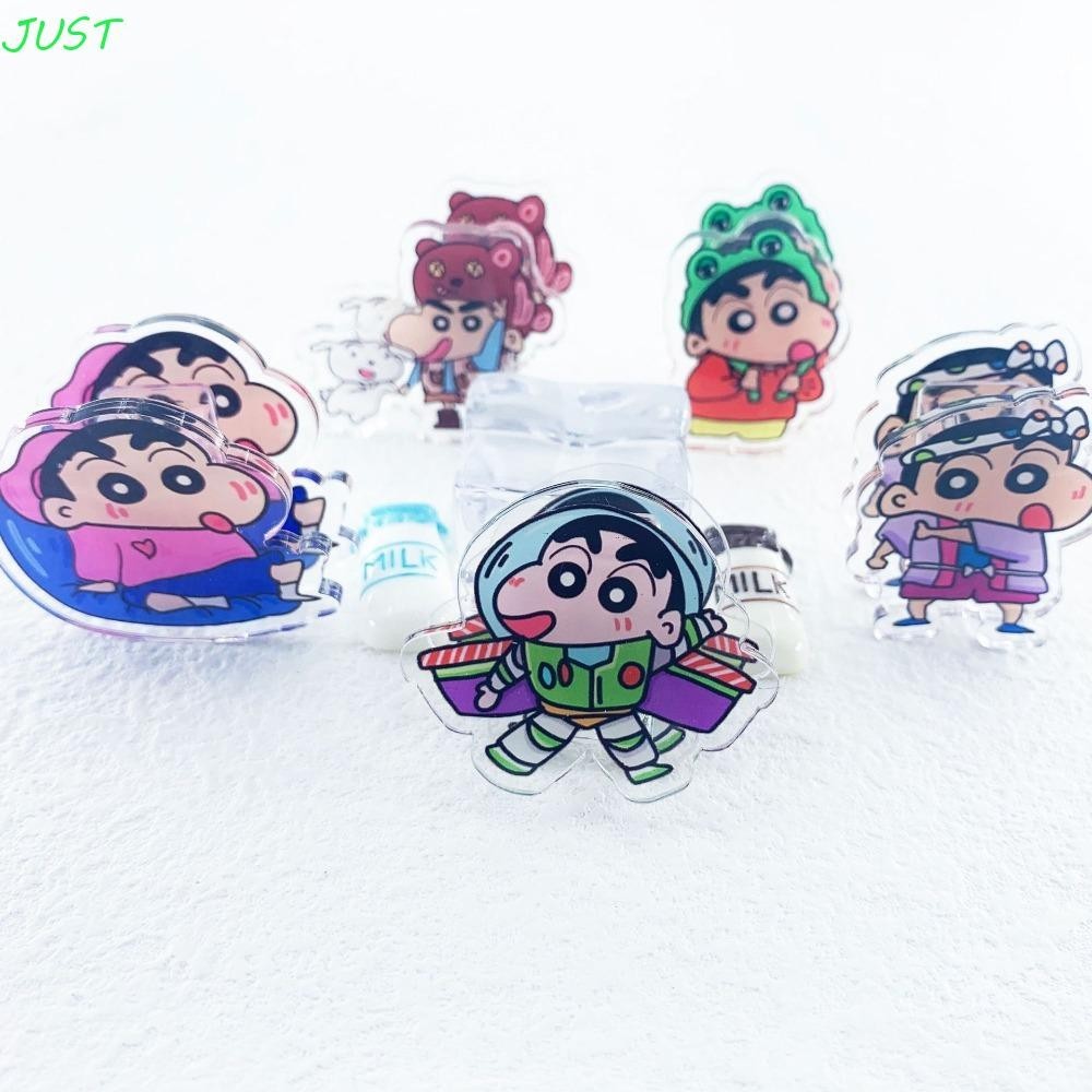 Just คลิปหนีบกระดาษอะคริลิค, คลิปหนีบกระดาษ Crayon Shin-Chan คลิป PP น่ารัก, คลิปกระดาษทดสอบตกแต่งบุ๊คมาร์ค Ins การ์ตูนคลิปบันทึกเด็ก