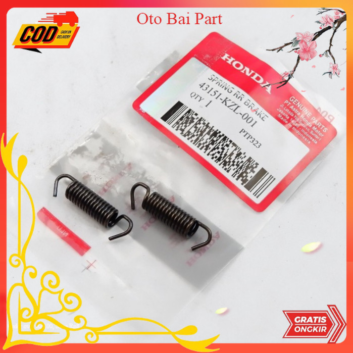 ผ้าเบรค KZL สําหรับ Honda Beat FI, Scoopy FI & Vario 110 อะไหล่มอเตอร์ไซค์