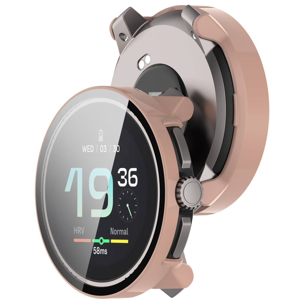 เคสพีซี + กระจกนิรภัยสําหรับ Suunto Race / Race S ตัวป้องกันหน้าจอแบบเต็มอุปกรณ์เสริมสมาร์ทวอทช์ฝาครอบกรณี