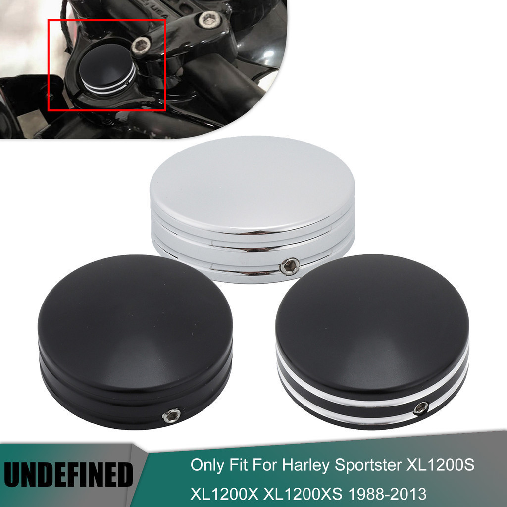 YJ Motorcycle CNC Aluminum Chrome Upper Fork Stem Covers Caps For Harley Sportster XL1200S XL1200X X