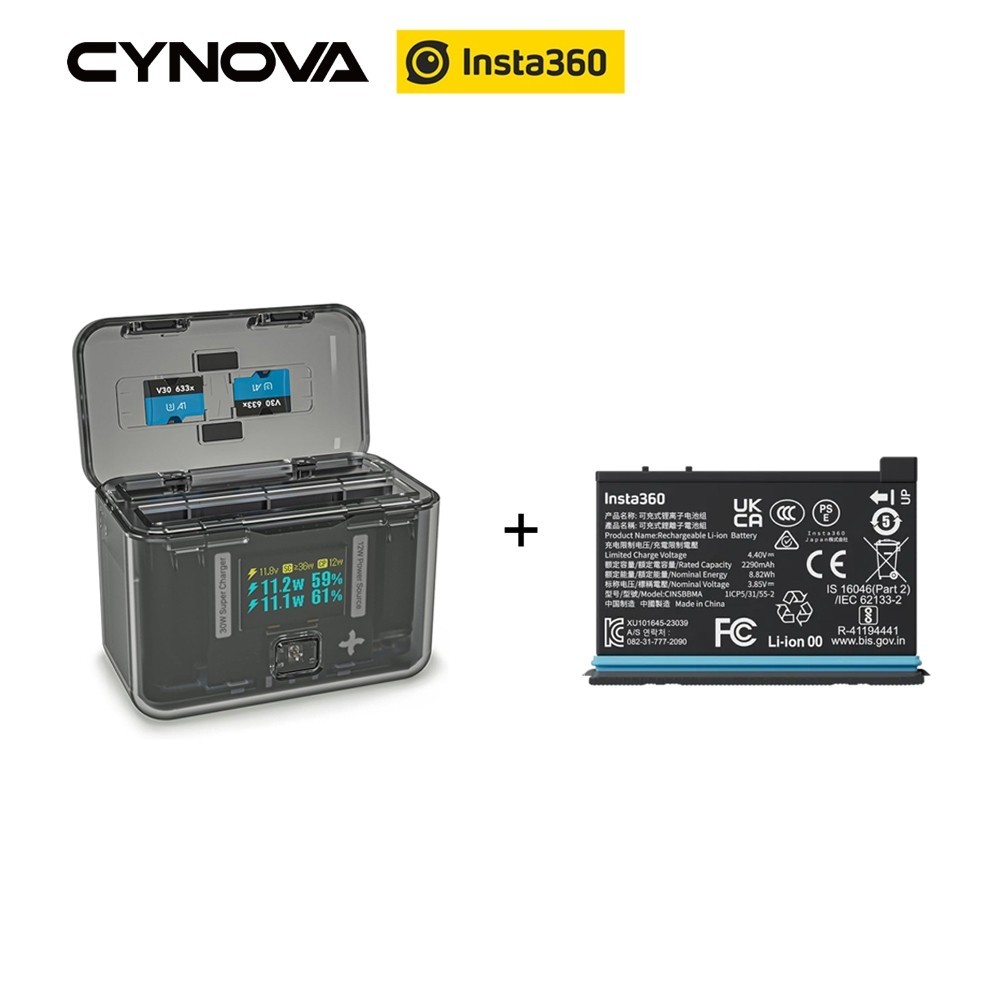 CYNOVA Insta360 X4 Battery Charger + Insta360 X4 Battery ของแท้ By Aquapro