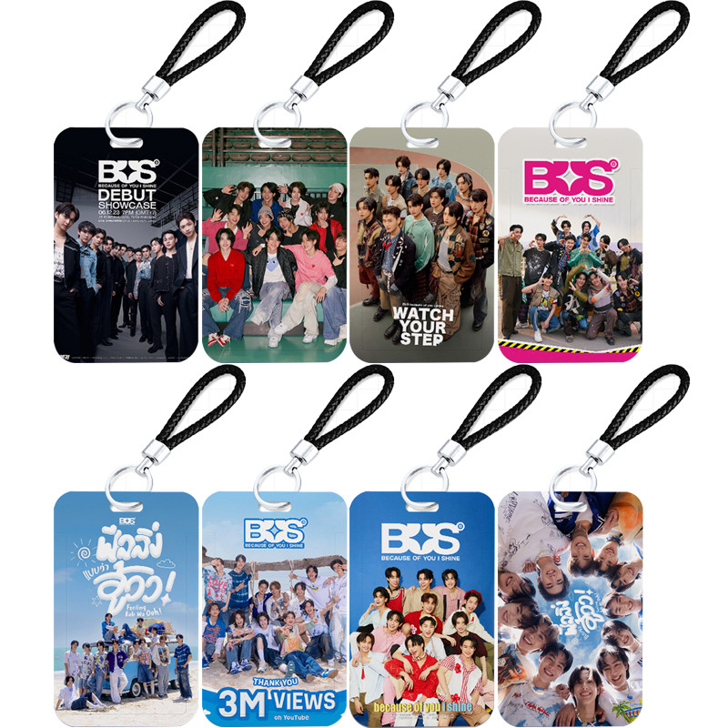 ใหม่พวงกุญแจ BUS ชื่อแท็ก DIY Lanyards การ์ดแขน BUS พวงกุญแจ Idol ของสะสม เพราะคุณ I Shine อะคริลิคพ