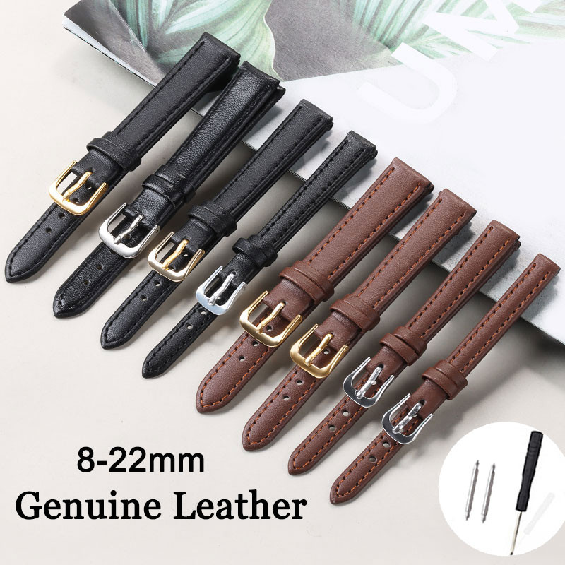 เร็ว การส่งสินค้า 8-22มิลลิเมตรหนัง ปู่ สายนาฬิกาบางสไตล์นุ่มสายนาฬิกาผู้หญิงผู้ชายสากลสร้อยข้อมือสายนาฬิกาข้อมืออุปกรณ์เสริม8มิลลิเมตร10มิลลิเมตร12มิลลิเมตร14มิลลิเมตร16มิลลิเมตร18มิลลิเมตร20มิลลิเมตร22เ