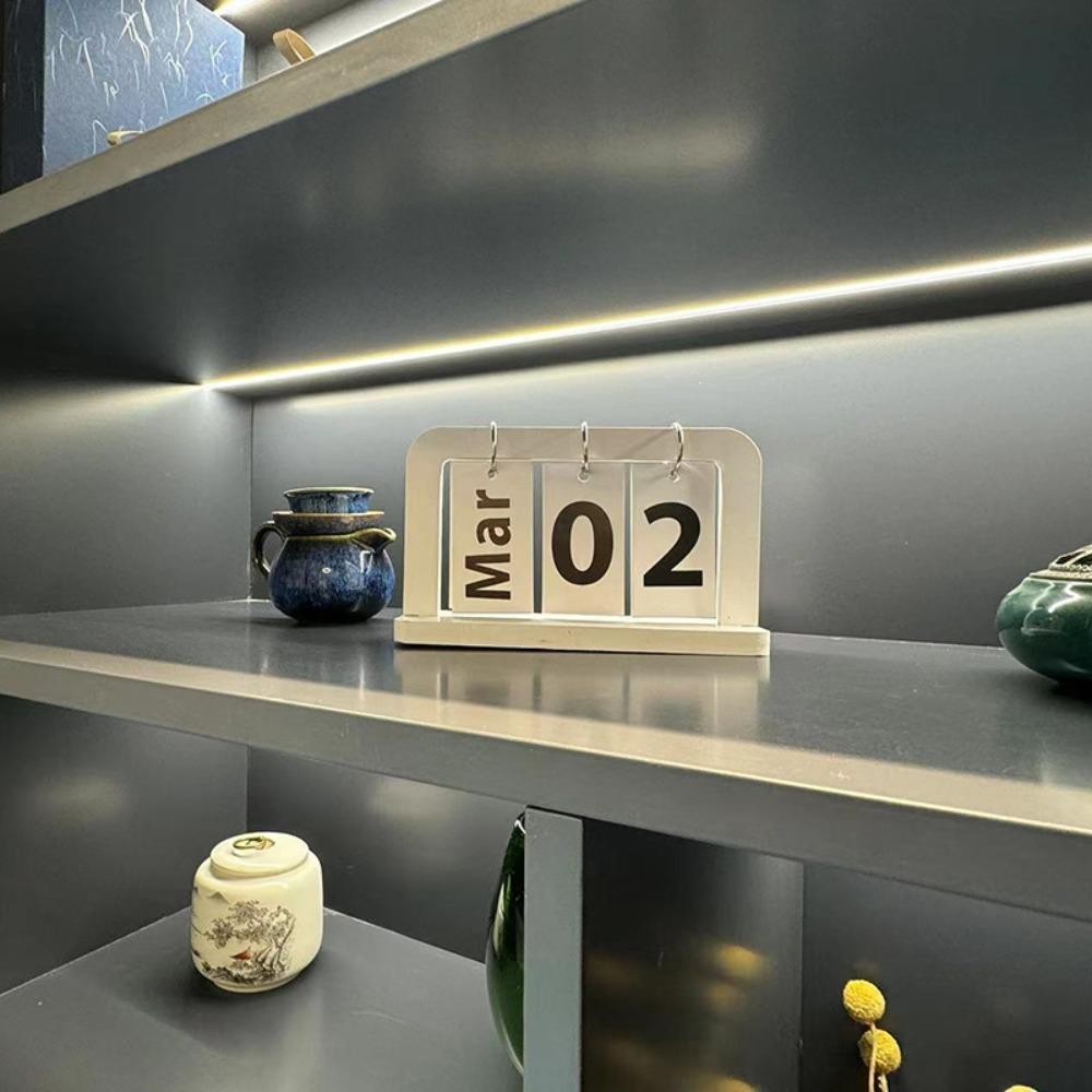 Keepin ปฏิทินไม้, ปฏิทินถาวรสไตล์นอร์ดิก INS, อุปกรณ์โต๊ะเรียน Solid Creative ทนทาน Desktop Schedule Office