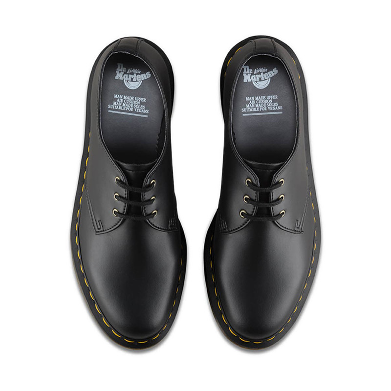 Dr Martens Vegan 1461 รองเท้า Unisex - สีดำ Felix Rub Off