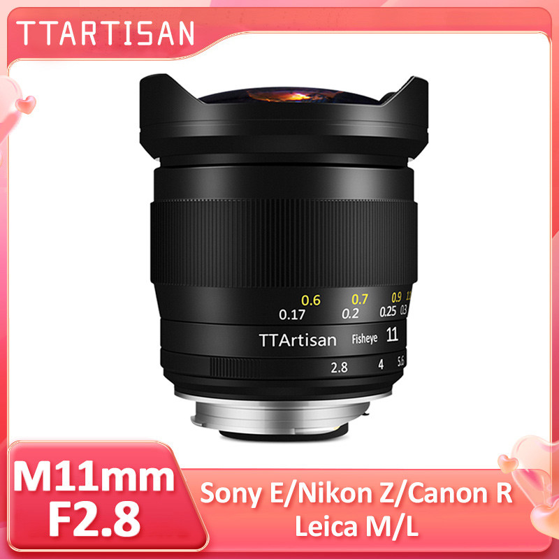 TTArtisan 11mm F2.8 Full Fame Fisheye มุมกว้างโฟกัสด้วยตนเอง Prime เลนส์สําหรับ Leica M Leica Sigma 