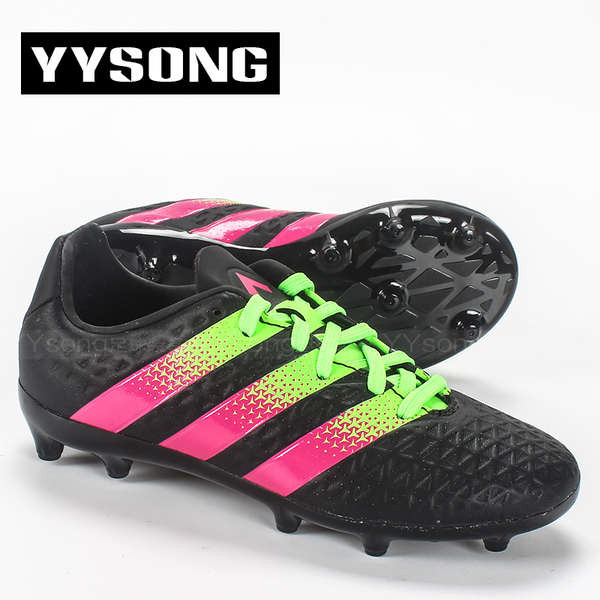 รองเท้าสตั๊ด ลูกฟุตบอล Yy ของแท้ Adidas Adidas Adidas ACE 16.3 ผู้ชายผู้หญิงเด็กสไตล์ FG/AG รองเท้าฟ