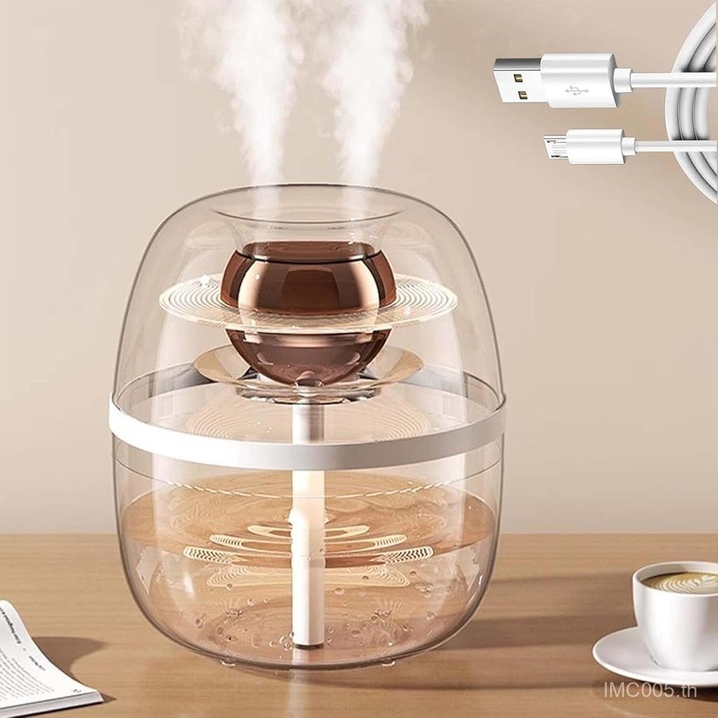 Humidifiers for Bedroom, 3L Humidifier Dual Nozzle USB Cool Mist Household Mute Air Humidifier for B