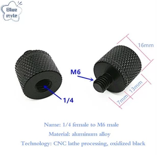 Bluestyle สกรูแปลง Dual Nuts ขาตั้งกล้อง Mount สกรู 1/4 ถึง M4 M5 M6 M8 M10 นิ้วโปรเจคเตอร์ Bracket อะแดปเตอร์แปลงสําหรับกล้องขาตั้งกล้องการถ่ายภาพอุปกรณ์เสริมใหม่