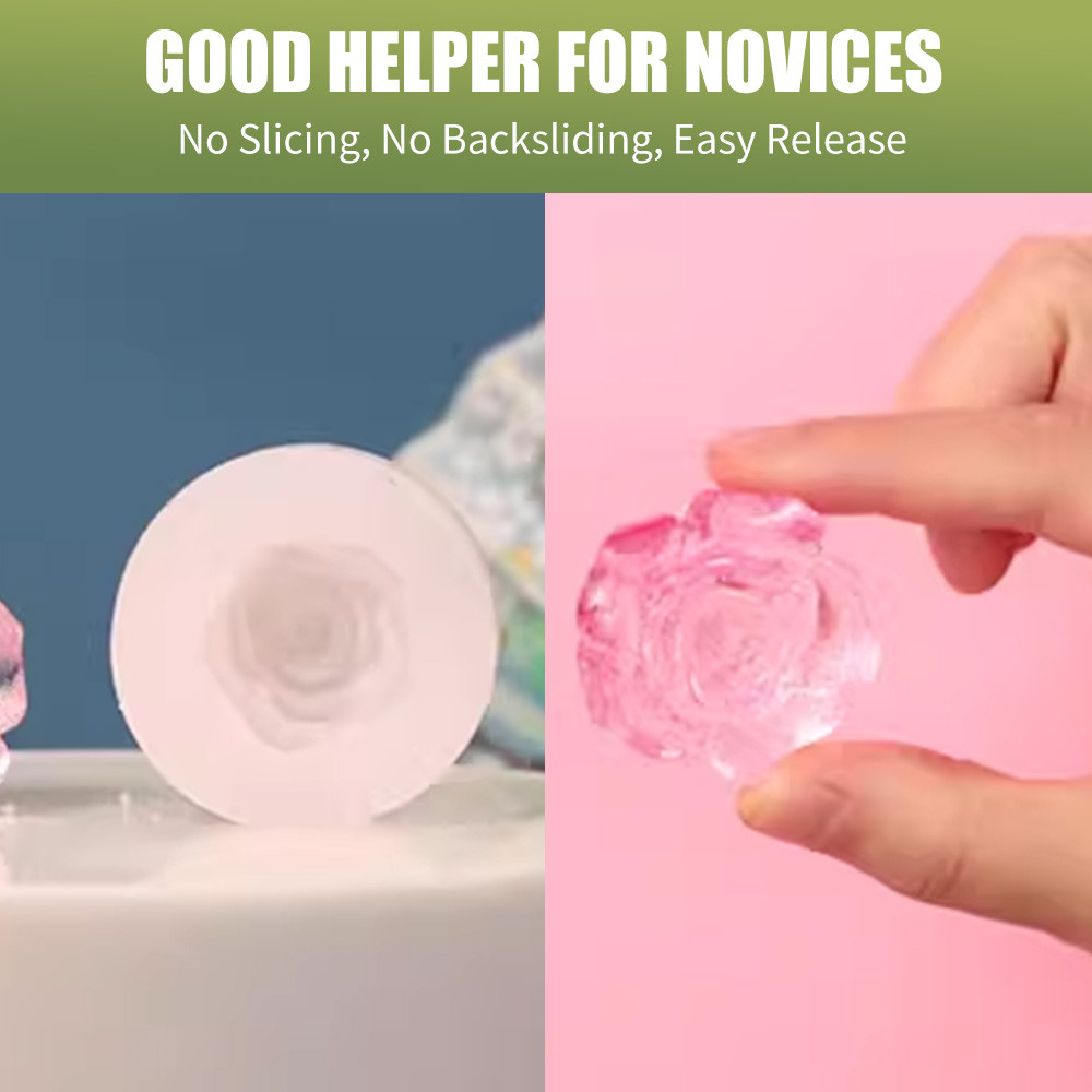 คัลเลน 7 แบบ รูปดอกไม้ สบู่ซิลิโคน แม่พิมพ์ฟองดอง ดอกกุหลาบ ดอกพีโอนี ดอกมะลิ แม่พิมพ์ DIY งานฝีมือจากน้ำตาล ดินโพลิเมอร์ การปั้นแป้ง - รูปที่ 2