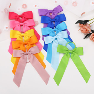 1ชิ้นสาวริบบิ้นโบว์ริบบิ้นสีทึบวงผมเด็กฤดูใบไม้ผลิฤดูร้อนริบ…