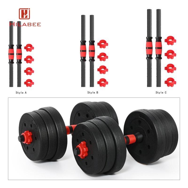 HILABEE 2 X Dumbbell with And Threads Dumbbell Weight Set Barbell