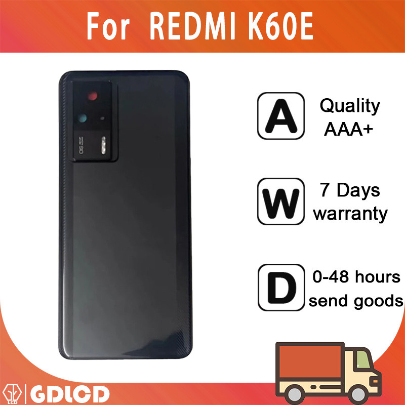 สําหรับ Redmi K60e ฝาหลัง 22122RK93C กระจกด้านหลังประตูสําหรับ Redmi K60e อะไหล่