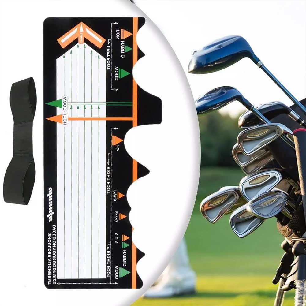 GOLF beginner correct posture position aid mat golf swing trainer mat