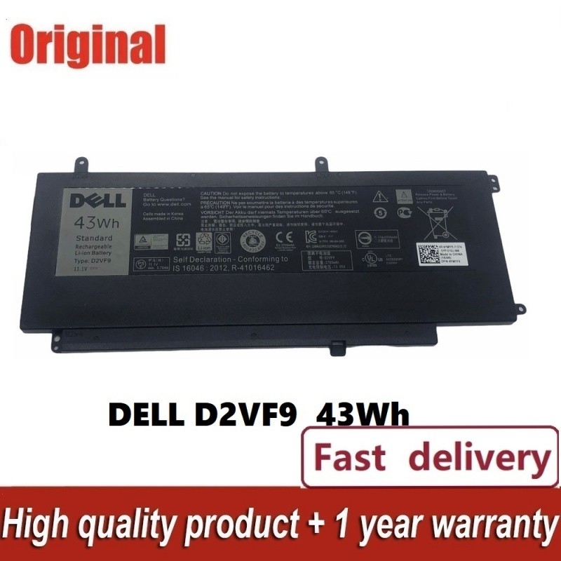 ✿แบตเตอรี่โน๊ตบุ๊ค Dell D2VF9 Dell Inspiron 15 7547 7548 7549 Vostro 5459 แบต DELL
