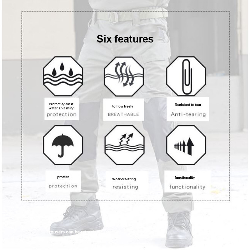 ZITY🔥กางเกงคาร์โก้ผู้ชาย IX6/IX11 S-3XL หลายกระเป๋า  กันน้ำ ดูดซับเหงื่อ ชุดฝึกซ้อม ดูดซับเหงื่อ⚡กรุงเทพจัดส่งสินค้า - รูปที่ 7