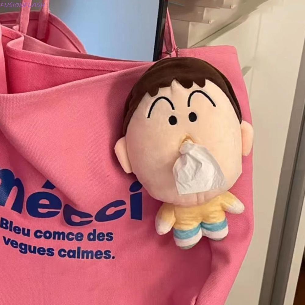 Fusionflash จี้เครยอนชินจัง, จี้สร้างสรรค์ Crayon Shin-Chan Boochan, ตุ๊กตาตุ๊กตา 20 ซม.เครยอนชินจังตลกออกแบบตุ๊กตากล่องกระดาษทิชชูของเล่นตุ๊กตา