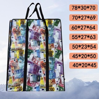 ถุงกระสอบเคลือบกันน้ำ ลายการ์ตูน ถุงแม่ค้ากระสอบมีซิป กันฝนก…