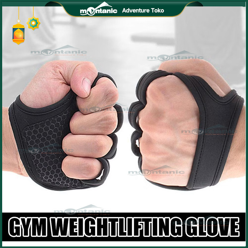 GYM Gloves GYM Fitness Sports ถุงมือกันลื่น/Fits Crosspalm Gloves ถุงมือกีฬายิม