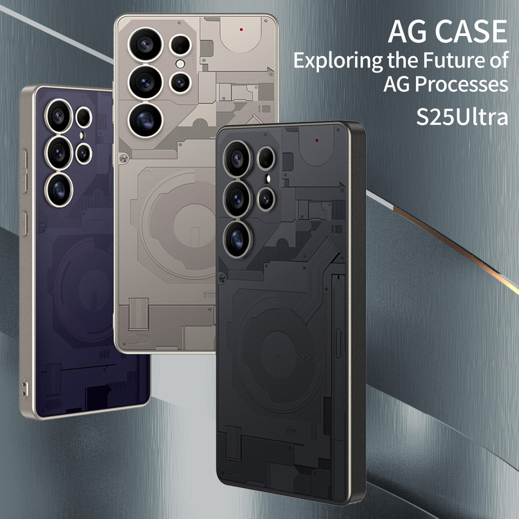 SAMSUNG แฟชั่นธุรกิจที่เรียบง่ายฝุ่นหลักฐานปลอกs25 Ultra S24 Ultra S23 Ultraแก้วคลาสสิกสําหรับSamsun