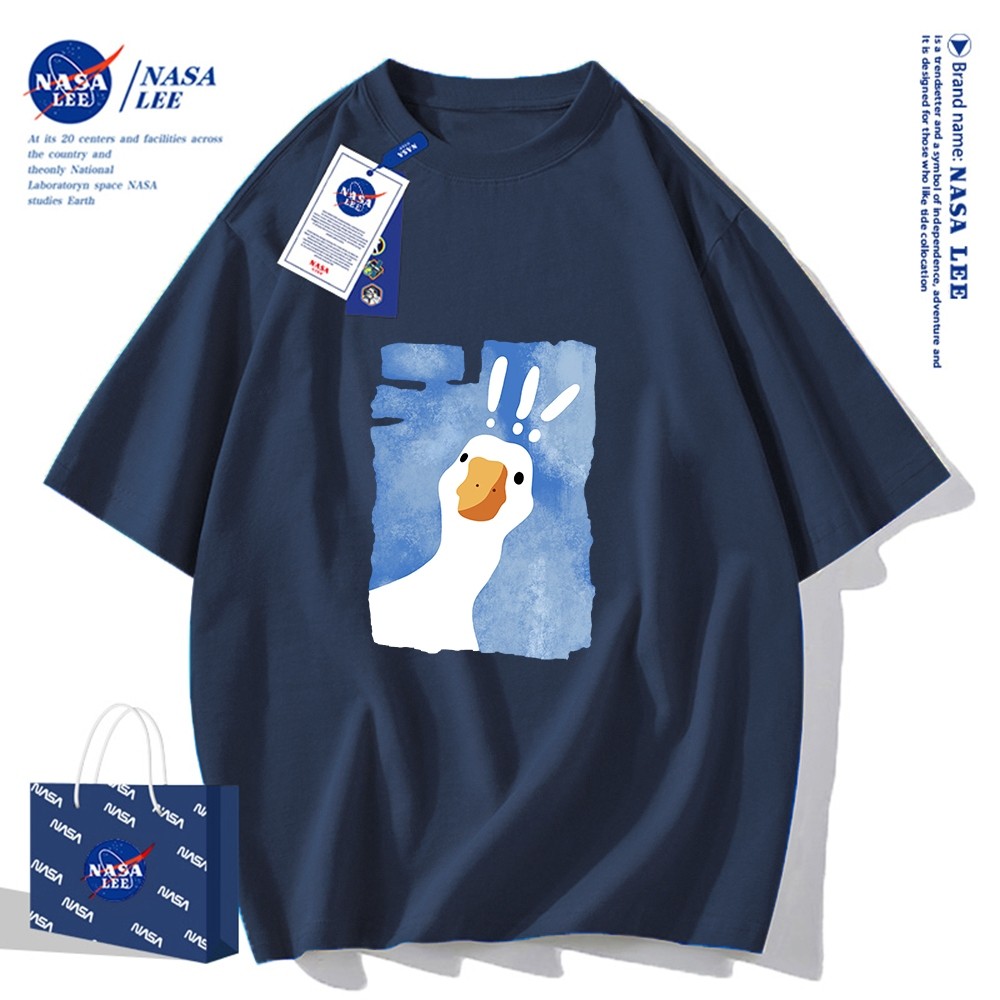 ผ้าฝ้าย 100% เหมาะสําหรับคนหนุ่มสาวลายปั๊มเป็ดน่ารัก