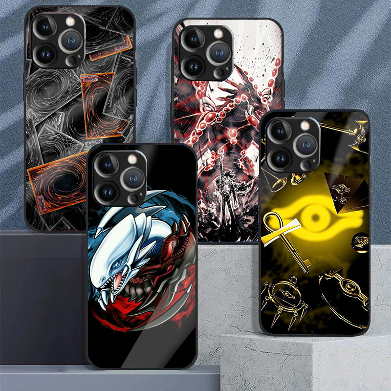 Yu-Gi-Oh 04 กระจกนิรภัยเคสโทรศัพท์สําหรับ IPhone 16 15 14 13 12 11 Pro XS Max Plus Mini X XR 8 7 6s 