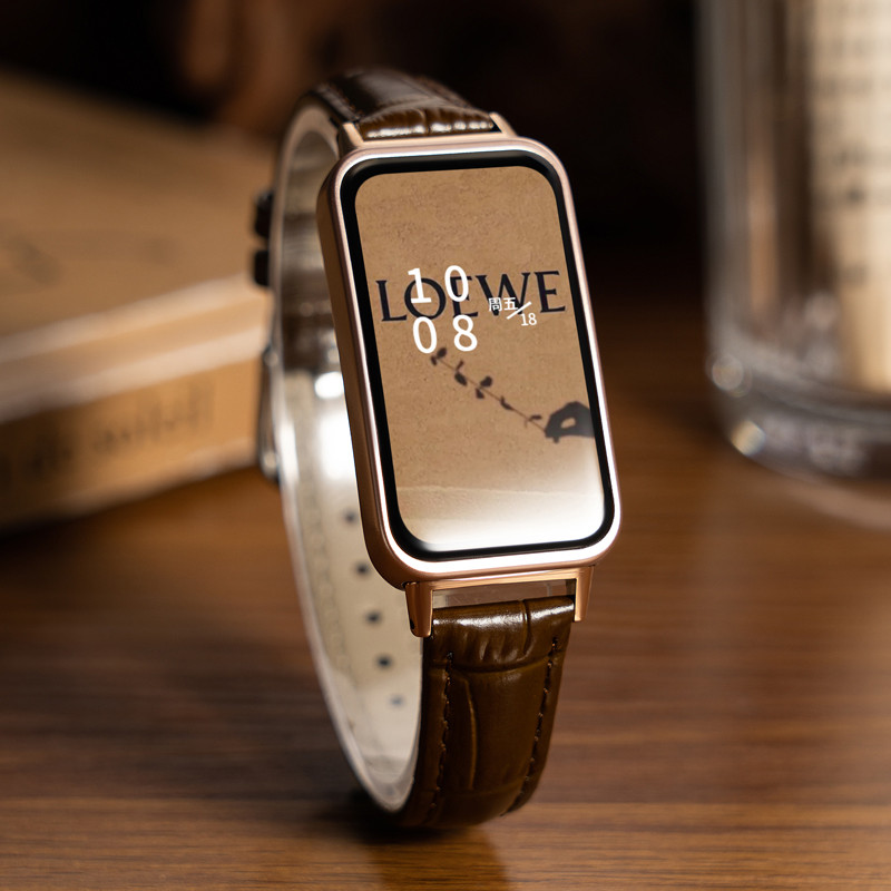 สายหนังแท้สําหรับhuawei Band 10 9 8 NFCนาฬิกาFit2 Fit3 GT 5pro 4 3 2 2pro 46 มม.42 มม.41 มม.43 มม.48 มม.สายนาฬิกาลายจระเข้สายรัดบุรุษเปลี่ยนสร้อยข้อมือ ราคา ถูกที่สุด ดีลบีเคเค แกลเลอรีภาพที่ 6