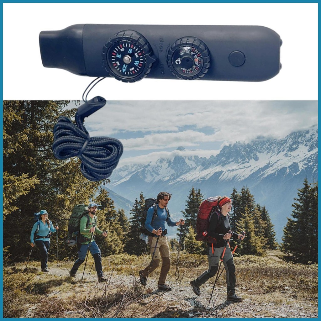 Survival Whistle สําหรับกลางแจ้งแบบพกพา Survival Whistle เครื่องมือสําหรับ Camping Mountaineering เดินป่าผู้ชายความปลอดภัยเกียร์ hangeth