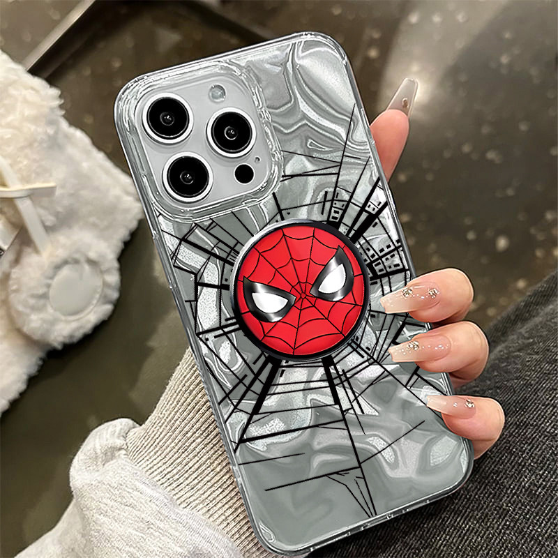 พร้อมส่ง เคสไอโฟน13 ลายสไปเดอร์ ไฮโซ เคสมือถือ For iPhone11 12 13 14 15 16 Pro MAX PLUS X XS XR 6p 7