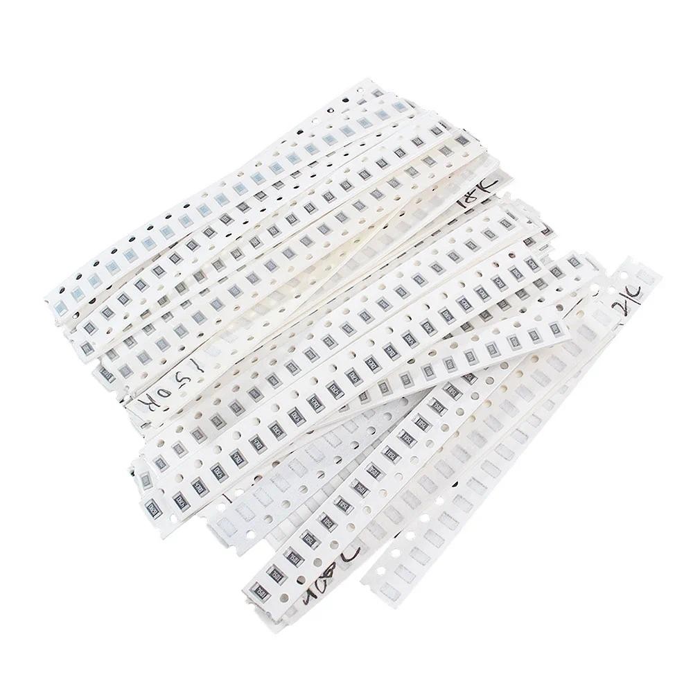 660pcs SMD Resistor Kit 1% ความแม่นยําสูง 1206 1 โอห์ม ~ 1M ใหม่ชิปความต้านทานชุดสารพัน 1206 diy res
