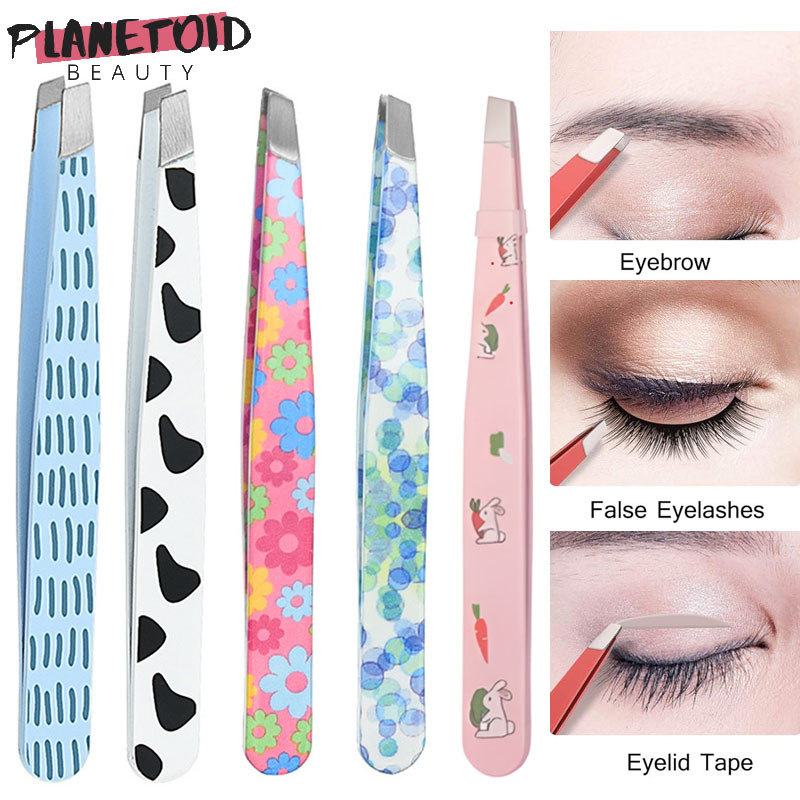 คิ้วแหนบTrimmer Professional Beard Eyelash Brow Face Hair Removal Tweezer Beautfyเครื่องมือ