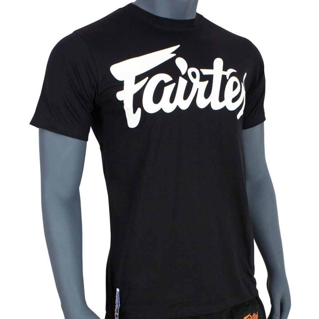 【HOT】Fairtex Sport T-Shirt TS7 "Fairtex Script" เสื้อยืดสตรี แบบ Unisex เสื้อยืดคอตตอน S-5XL