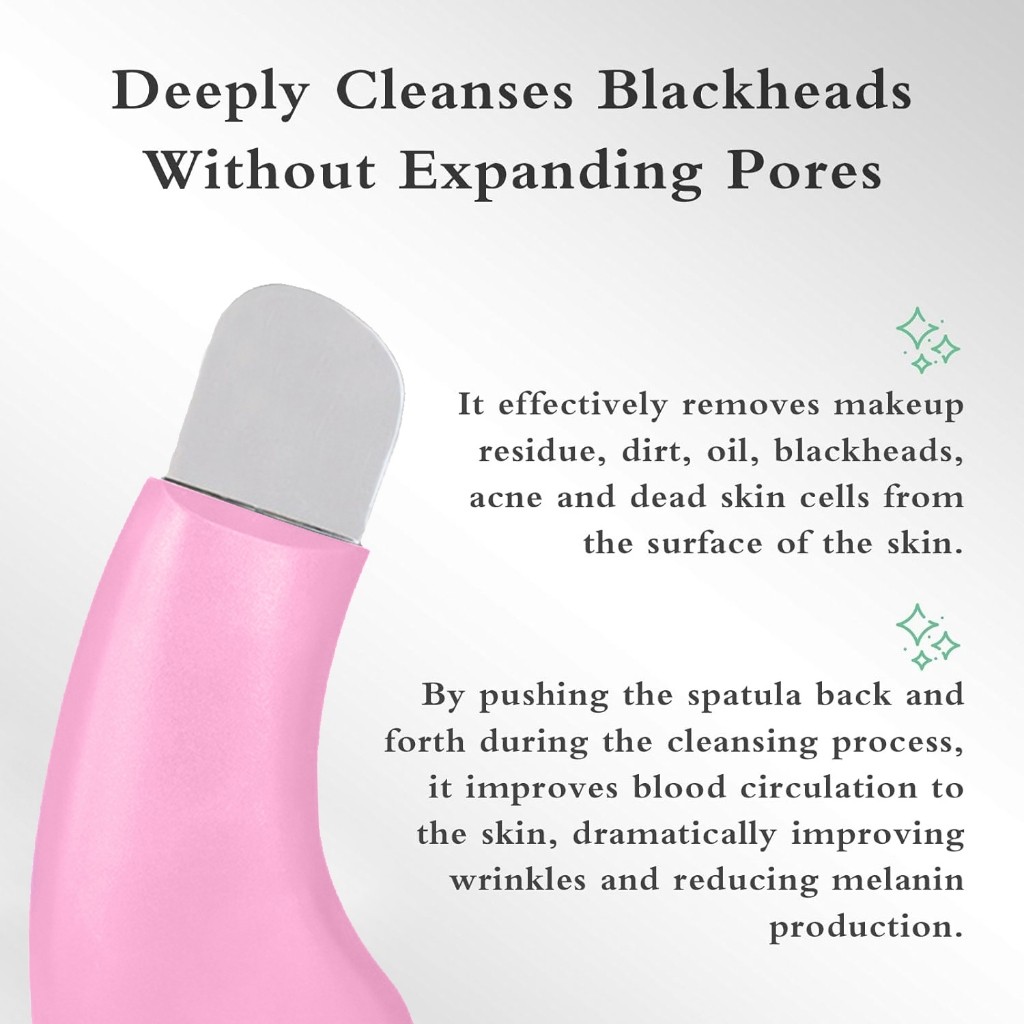 พลั่วกําจัดสิวหัวดํา พลั่วกําจัดสิวบนใบหน้า เครื่องมือเสริมความงาม ทําความสะอาดรูขุมขน เครื่องมือทําความสะอาดรูขุมขนบนใบหน้า - รูปที่ 6